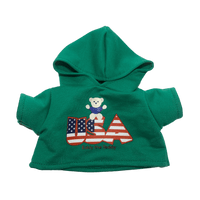 Green USA Eddy the Teddy Hoodie