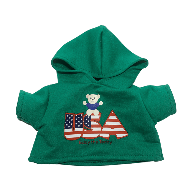 Green USA Eddy the Teddy Hoodie
