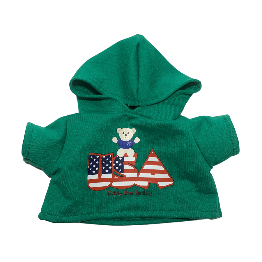 Green USA Eddy the Teddy Hoodie