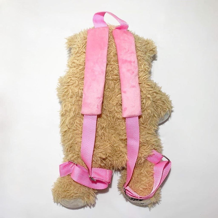 Girl teddy bear backpack