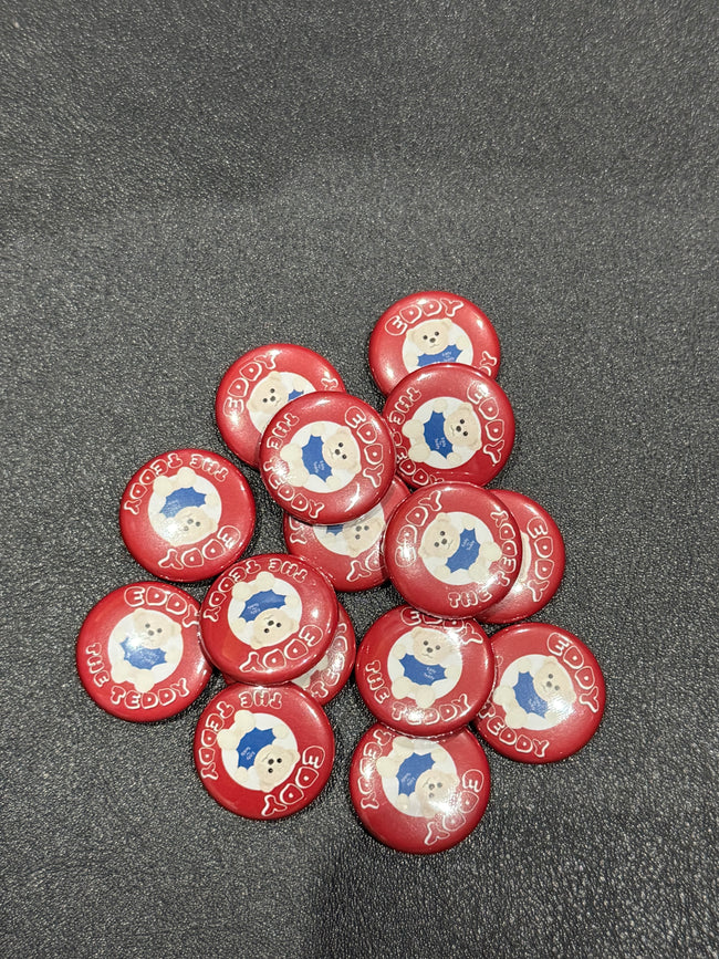 Eddy the Teddy pin badge