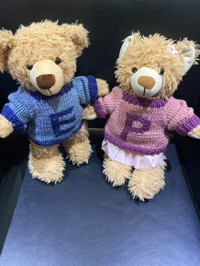 Limited Edition Hand Made Eddy And Peggy Jumpers