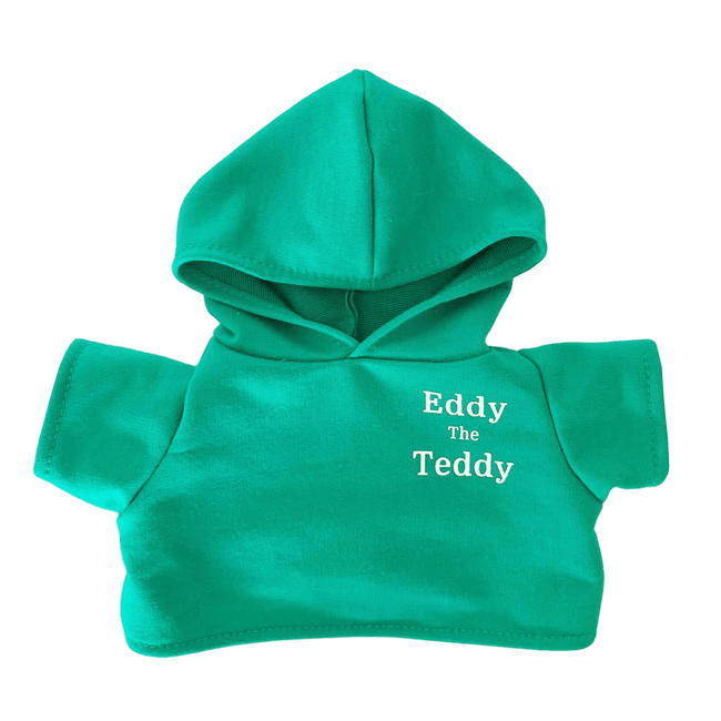 green teddy bear hoodie