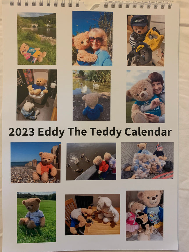 2023 Eddy the Teddy calendar