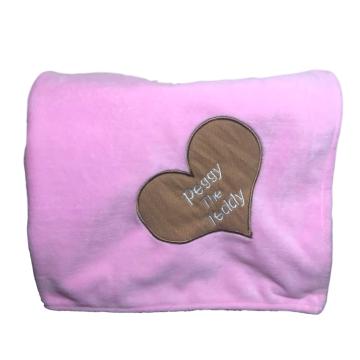 Pink teddy bear blanket
